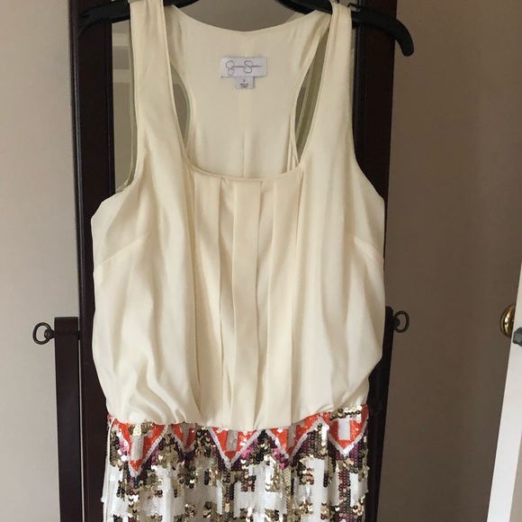 Jessica Simpson Racerback Sequin Dress - Picture 6 of 8